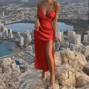 Zara Satin Camisole Dress